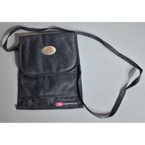 Viking River Cruises Wallet Travel Pouch Passport Holder Black Shoulder Bag